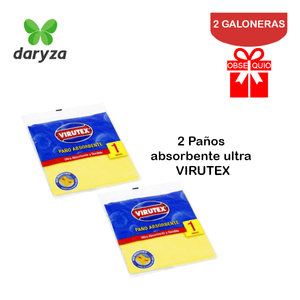 Lejía Doméstica 5% Daryza Galón Pack 2 Galoneras