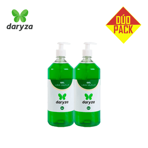 Lavavajilla Gel Daryza Manzana 1 Litro Dúo Pack