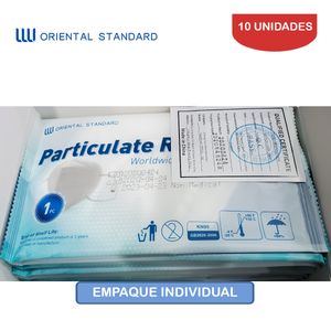 Respirador/ Mascarilla KN95 Oriental·ST 5 Capas Blanco 5 unidades