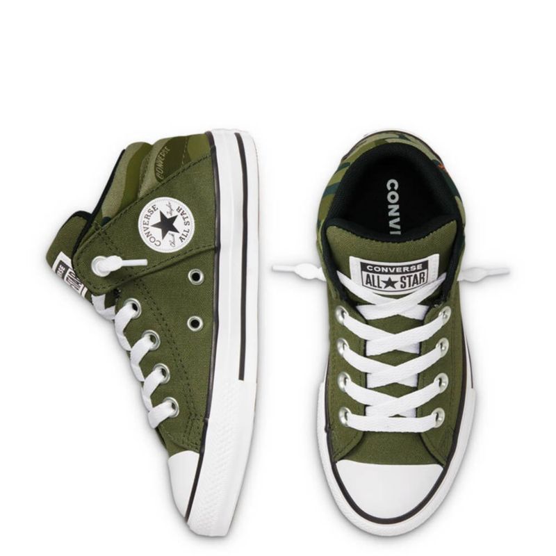 Converse verde militar on sale niño