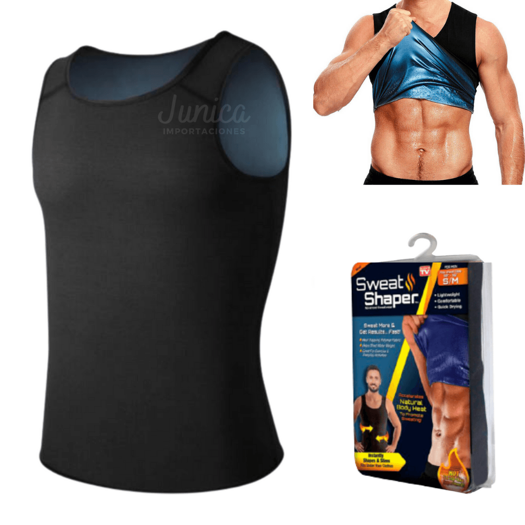 CAMISETA REDUCTORA PARA HOMBRE SWEAT SHAPER TALLA 2XL / 3XL