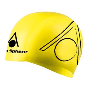 Gorro de natación Aqua Sphere Tricap Amarillo
