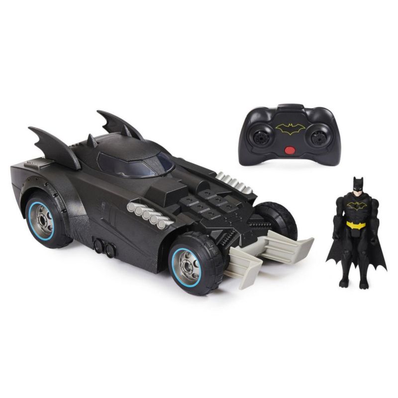 Carro A Control Remoto Batimovil Con Figura Batman Real Plaza