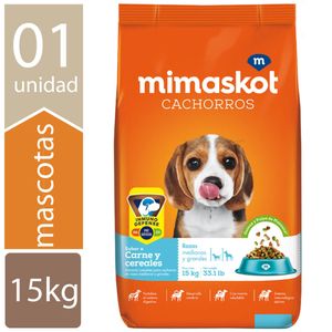 Comida para Perros MIMASKOT Cachorros Razas Medianas y Grandes Bolsa 15Kg