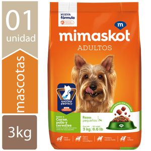Comida para Perros MIMASKOT Adultos Razas Pequeñas Bolsa 3Kg