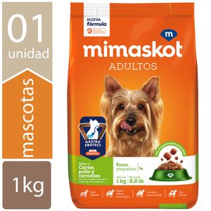 Comida para Perros MIMASKOT Adultos Razas Pequeñas Bolsa 1Kg