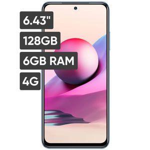 Smartphone XIAOMI Redmi Note 10 6.43'' 6GB 128GB 64MP + 8MP + 2MP + 2MP Ocean Blue