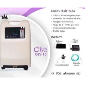 Concentrador de Oxígeno Olive OLV-10 de 10 litros Doble Flujo