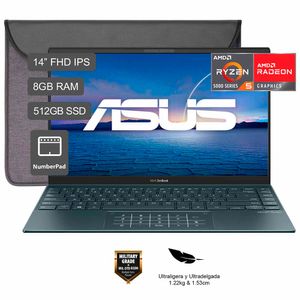 Notebook ASUS UM425UA-KI174T 14'' AMD Ryzen 5 5500U 8GB 512GB SSD