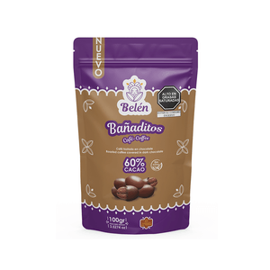 Grageas Bañaditos Café con Chocolate 60% Cacao 100 gr