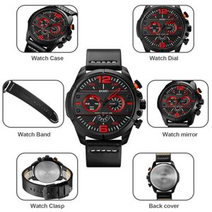 Reloj Skmei 1846 Negro con Rojo