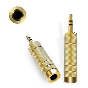 Adaptador de Audio Jack 3.5mm Macho a Estereo Plug 6.5mm Hembra