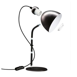 Lámpara de escritorio Leo E27 35cm Mate negro
