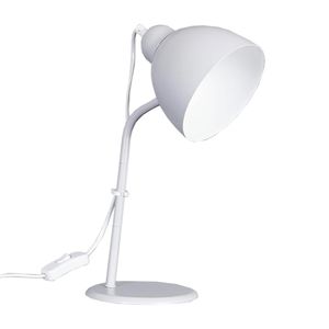 Lámpara de escritorio Leo E27 35cm Mate gris