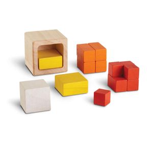 Juguete Montessori Cubo de Fracciones Plantoys