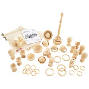 Juguete Set Heurístico de Madera 63 piezas Tickit