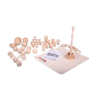 Juguete Set Heurístico de Madera 63 piezas Tickit
