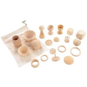 Juguete Montessori Cesto de Tesoros de Madera Tickit