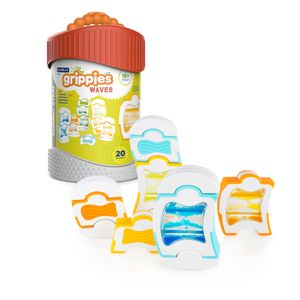 Juguete Sensorial de Construcción Magnética Grippies Waves 20pzs Guidecraft