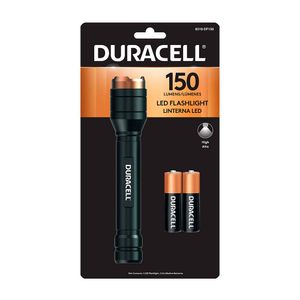 Linterna aluminio 150 lúmenes Duracell con pila 2AA