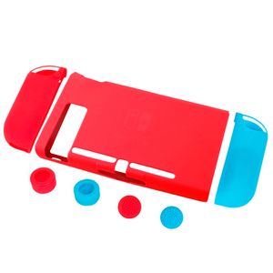 Funda De Silicona Completo  Joy Con Nintendo Switch Rojo
