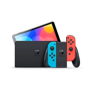 Consola Nintendo Switch Modelo Oled Neon + New Super Mario Bros U