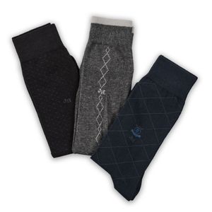Medias John Holden Pack X3 Surtido Charcoal/Azul/Negro