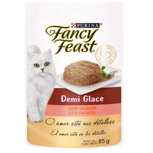 Alimento para Gatos FANCY FEAST WET Adultos Demi Glace Salmón Doypack 85g