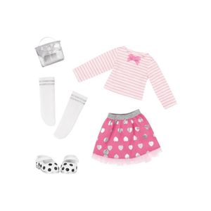 Outfit Deluxe Falda Corazones Gg - Glitter Girls
