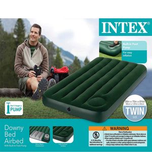 Colchón Intex Twin con inflador de pie