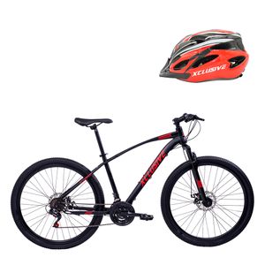 Bicicleta  Xclusive Aro 27 Nr + Casco Rojo L