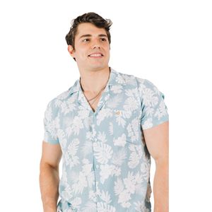 Camisa Hawaiana TROPIKL Sky Leaves Slim Fit Hombre