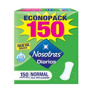 Protectores Diarios NOSOTRAS Normal Paquete 150un