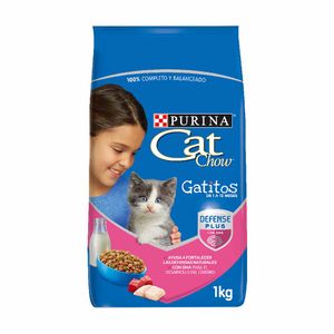Comida para Gatos CAT CHOW Gatitos 1 a 12 meses Bolsa 1kg
