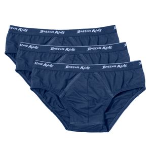 Pack x3 Calzoncillos Boston Kids Azul Acero