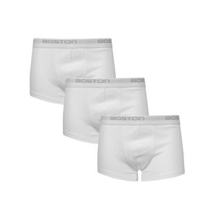 Pack x3 Bóxer Corto Boston Kids Blanco