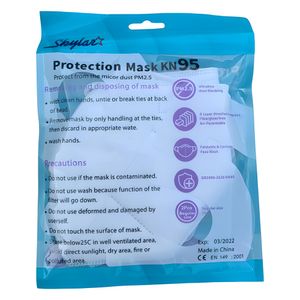 Mascarilla Premium Kn95 blanco Empaque Termosellado caja  20 unidades