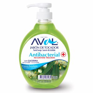 Jabón Líquido AVAL Antibacterial Eucalipto Frasco 1L