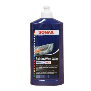 Cera Sonax Polish + Wax Color Azul 500ml