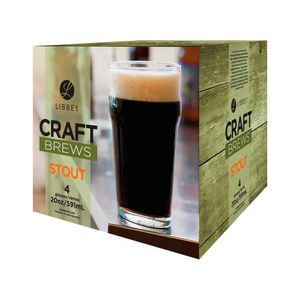 Set de 4 Vasos Libbey Craft Brews Stout 591 ml