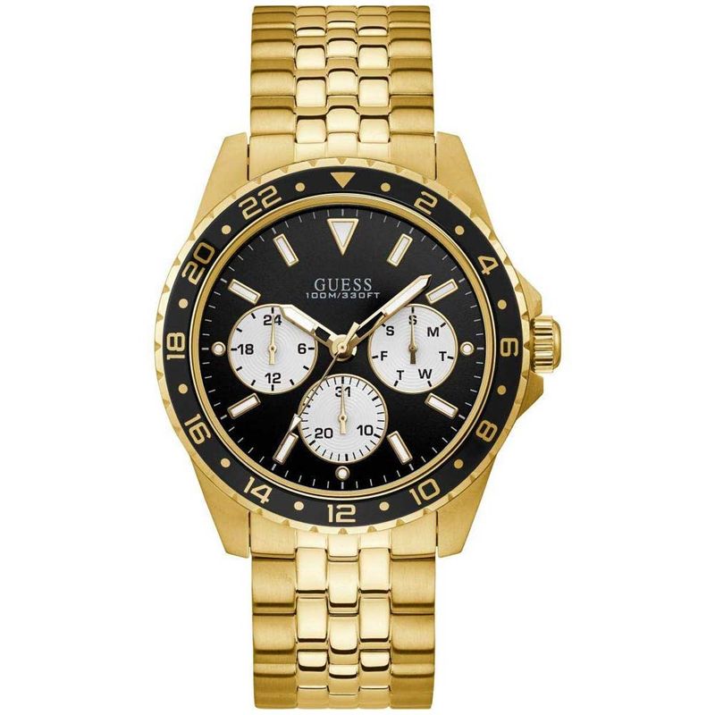 Reloj Guess Odyssey W1107G4 Para Hombre Multifuncional Acero Inoxidable  Dorado Negro - Real Plaza