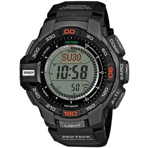 Reloj Casio Pro Trek Solar PRG-270-1 para Hombre Digital Triple Sensor Luz LED Negro