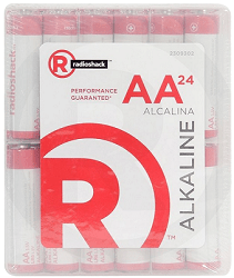 Pilas alcalinas Radioshack AA x24