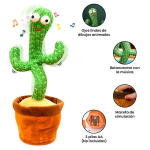 Cactus de Peluche Bailarín Musical