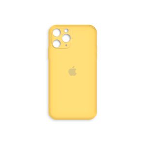 Funda Silicone Case con Protector de Cámara Iphone 13 Pro Max - amarillo