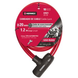 Cadena Candado con Llave Hermex 20 mm Diámetro 1.2 m