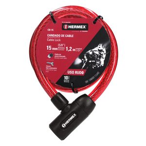 Cadena Candado con Llave Hermex 15 mm Diámetro 1.2 m