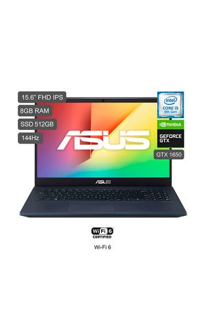 Laptop Gamer Asus X571GT-HN1020T 15.6" FHD IPS Intel Core I5-9300H 9th Gen 512GB SSD 8GB