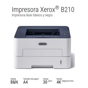 Impresora Xerox B210 Láser Monocromática