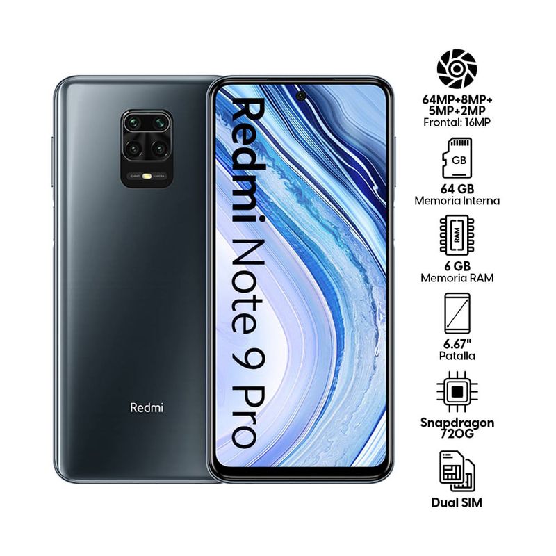 TELEFONO CELULAR XIAOMI REDMI NOTE 9 PRO 128GB